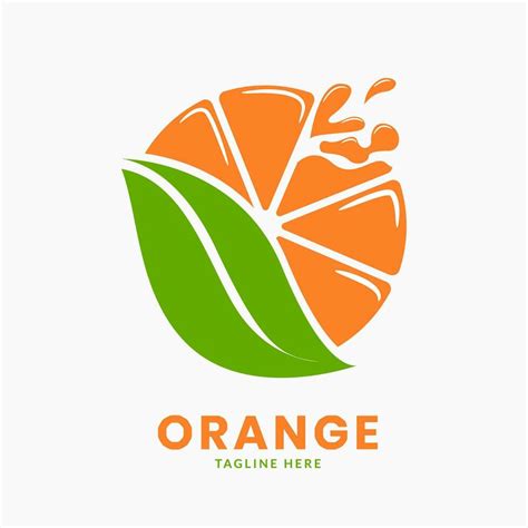 Orange Fruit Logo Or Orange Juice Logo Fresh Fruit Icon Element