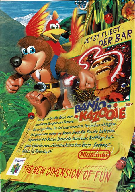 Banjo Kazooie 1998 Promotional Art Mobygames