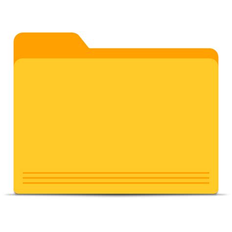 Vector Drawing Of Selection Of Yellow Folder Icons Free Svg Images