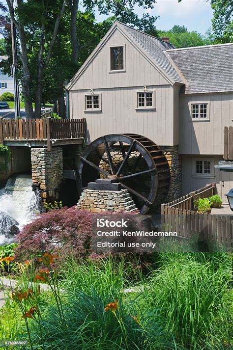 Old Plymouth Grist Mill Stock Photo Download Image Now Architecture