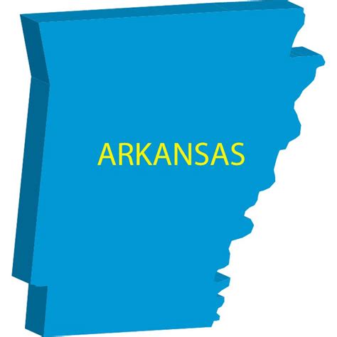 Arkansas Vector Map