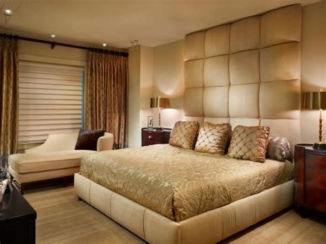 Sophisticated Master Bedroom In Gold Hgtv