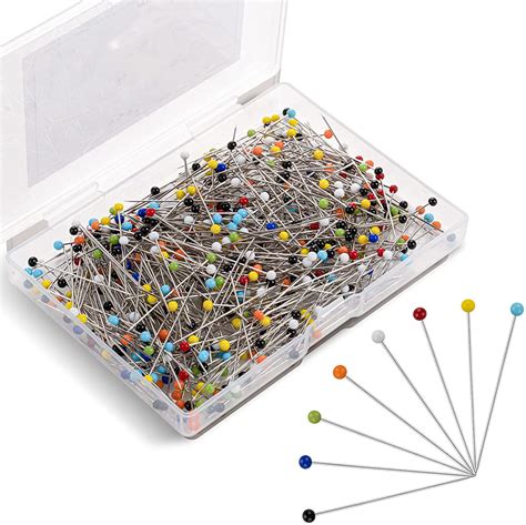 Torubia 250 Pieces Sewing Pins 15 Inch Straight Pins With Glass Ball