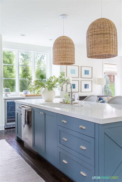 Blue Cabinet Paint Colorsour Kitchen Makeover Delightfully Noted
