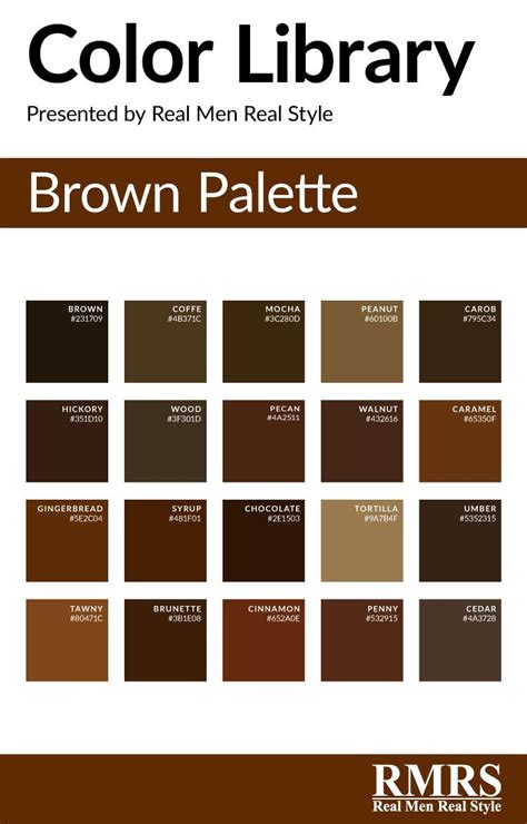 Brown Color Palette Names Kisha Clinton