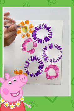 10 Craft With Peppa Ideas Homemade Art Peppa Peppa Pig