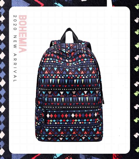 Joyloading Canvas Schoolbag Backpack Preppy Fashionable Canvas Bag