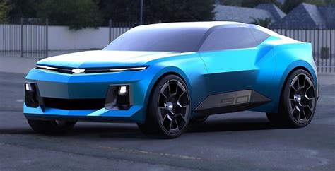 Artist Imagines Futuristic All Electric Chevy Camaro Concept