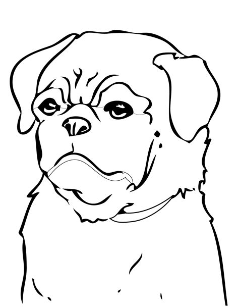 There are two icons above the free cute puppy coloring page. Pug coloring pages to download and print for free