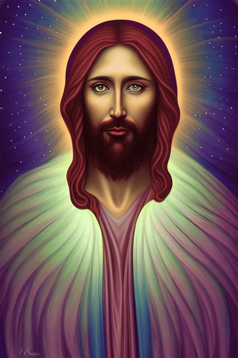 Mystic Jesus Christ By Kelly Mckernan · Creative Fabrica