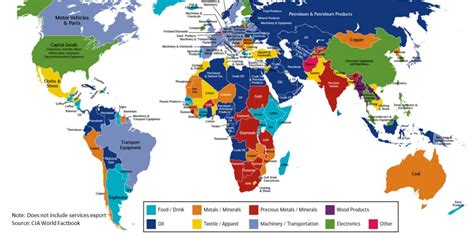 Map Each Countrys Major Export Baml Business Insider