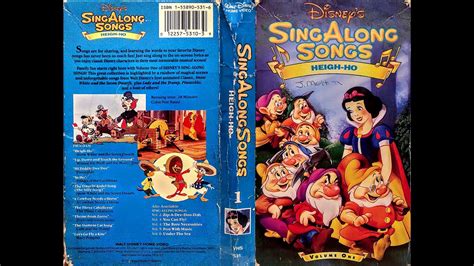 Disneys Sing Along Songs Vhs Bundle Heigh Ho Disneyland Fun Eur Hot Sex Picture