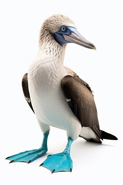 Premium AI Image Blue Footed Booby Isolated On A White Background