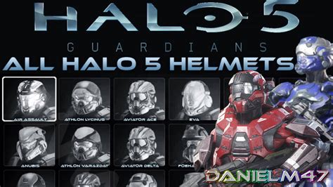 Halo 5 Guardians All Helmets Youtube