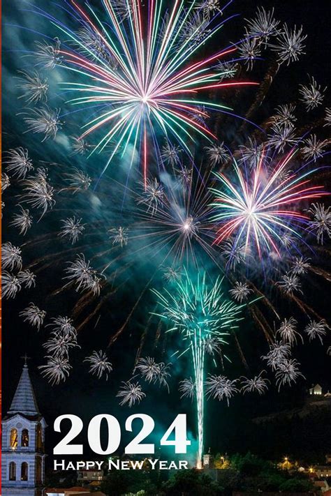 Wonderful Fireworks In New Year 2024 Happy Birthday Wishes Memes