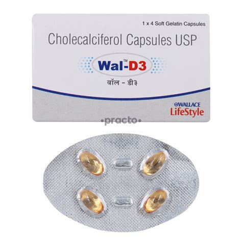 Wal D3 60000 Iu Capsule Uses Dosage Side Effects Price