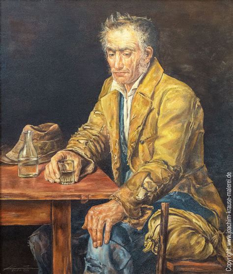Der Trinker Joachim Krause Malerei