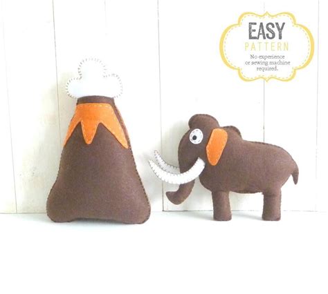 Stuffed Woolly Mammoth By Littlestuffme Craftsy Wooly Mammoth
