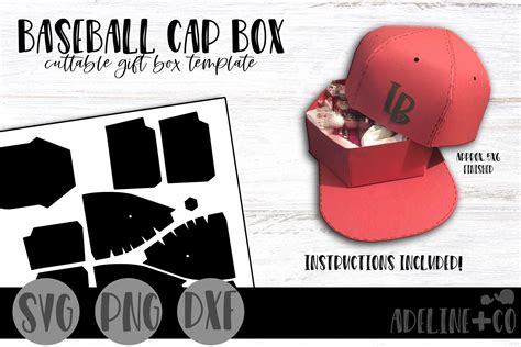 Baseball Hat T Box Template