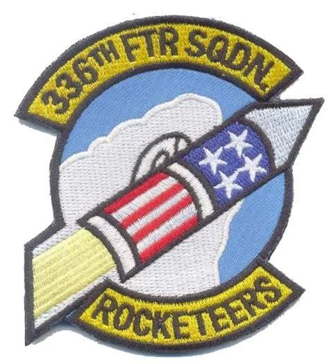 336th Fighter Squadron Rocketeers Patch Sew On Squadron Nostalgia