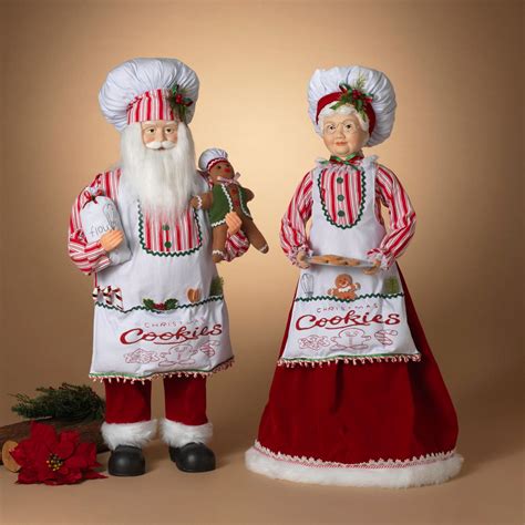 3 Ft Mr And Mrs Claus Baking Chefs Set — The Christmas Palace