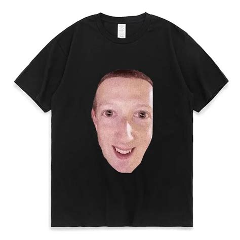 Cursed Zucc T Shirt Meme Mark Zuckerberg Short Sleeve T Shirt Summer