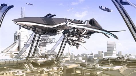 Future Futuristic Spaceship Spacecraft Sci Fi