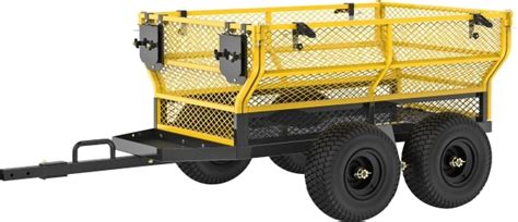 1600 Lb Heavy Duty Dual Axle Atv Wagon