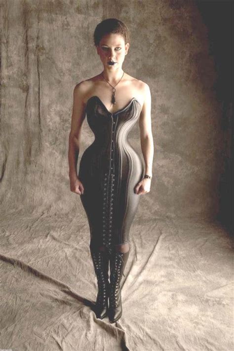 This Fabulous Leather Corset Dress Is A Perfect Hobble Dress As Well With Very Babe Movement