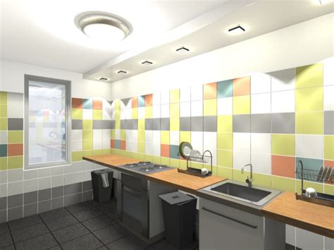 Kitchen Design Project In A Student Dormitory By Ekaterina Shcheblykina