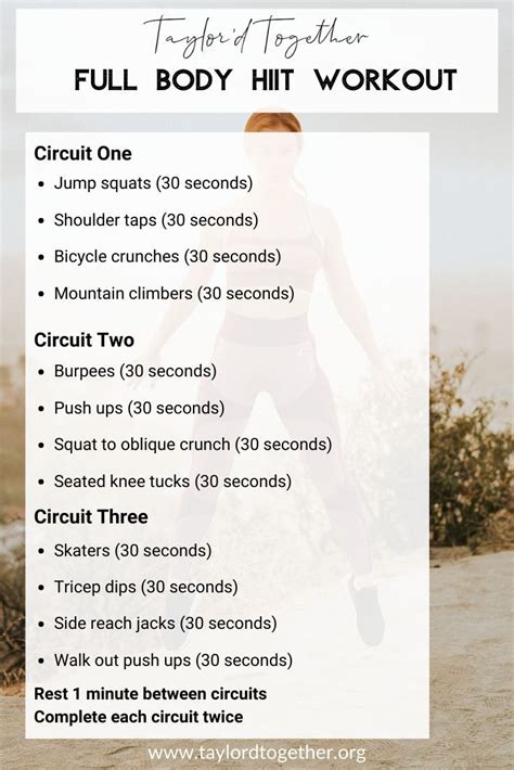 Full Body Hiit Workout Hiit Workout Full Body Hiit Workout Hiit
