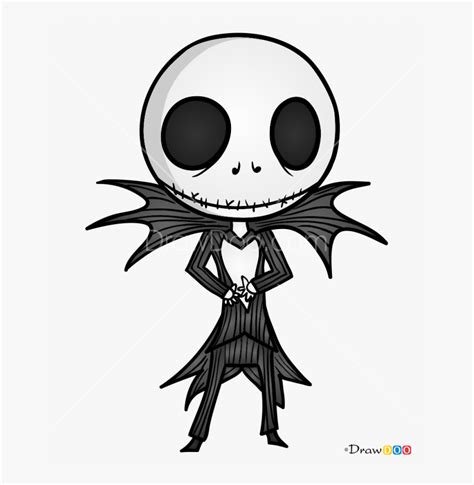 Jack Skellington Drawing Halloween And How To Draw Cute Jack Skeleton