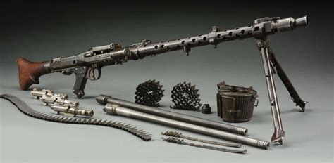 German Mg 34 Machine Gun World War Iifrom Morphys Auctions Tumblr Pics