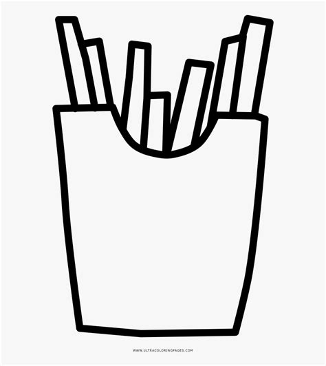 French Fries Coloring Page