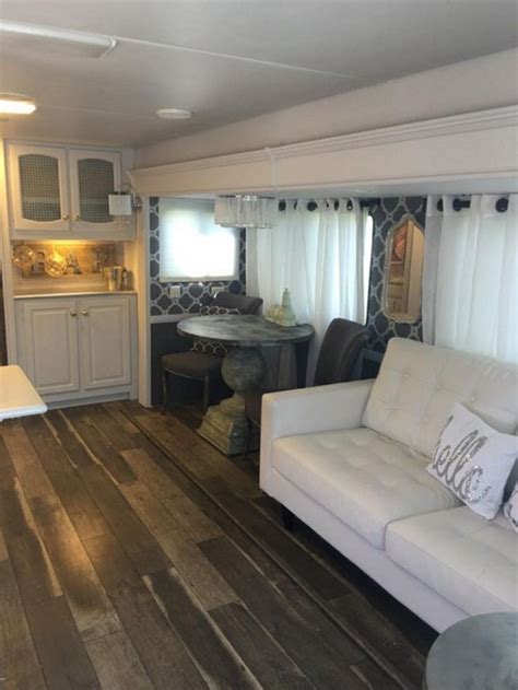 115 Incredible Farmhouse Style Rv Makeovers Ideas Remodeled Campers