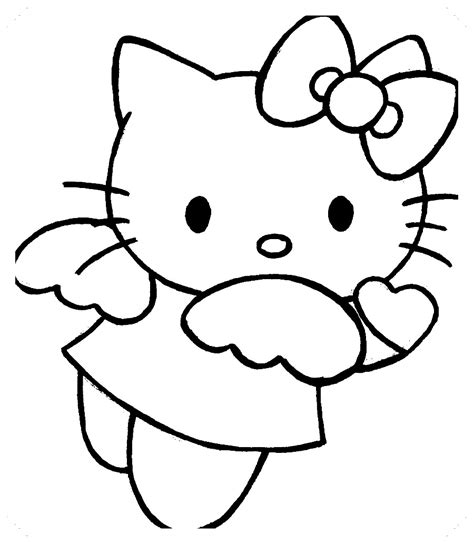 Figuras Para Colorear Hello Kitty 🥇 Dibujo Imágenes