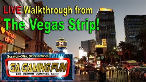 Live Walkthrough From Las Vegas Strip Youtube