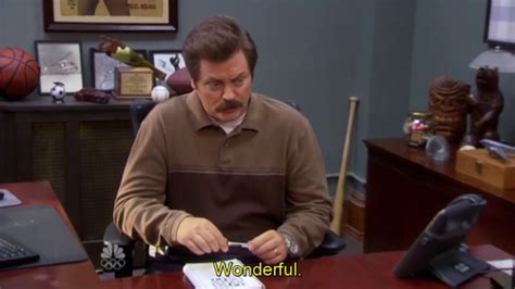 Breathtaking And Inappropriate Ron Swanson Gets Things Done In 100 Words