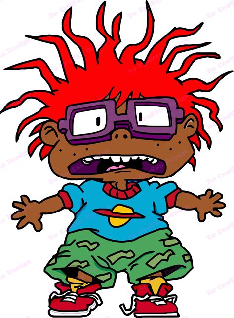 Chuckie Finster African American Rugrats Svg 3 Svg Dxf Etsy Australia