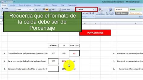 Formula Para Porcentaje En Excel