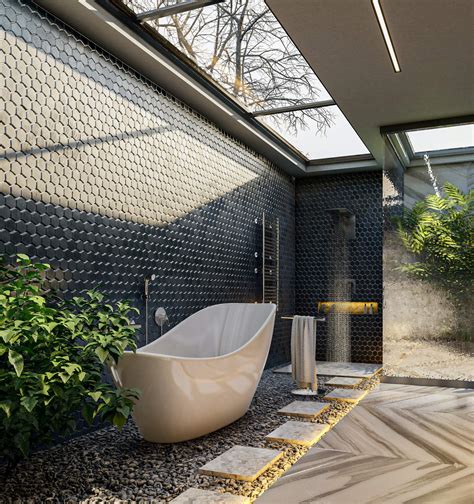 Bath And Nature Modern Bathroom Designvisualization