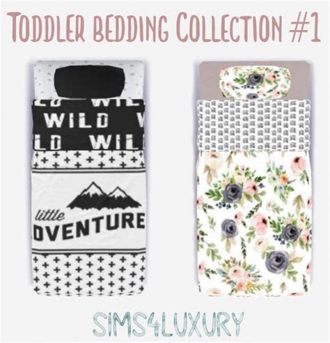 Sims4luxury Toddler Bedding Collection 1 • Sims 4 Downloads