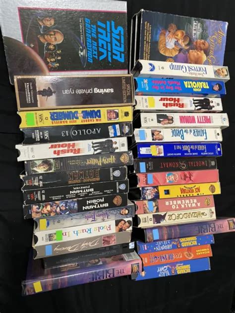 Vintage Classic Movie Lot 80s 90s Vhs Tapes Of 30 Films Action Drama