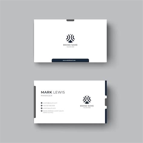 Premium Vector Elegant Corporate Business Card Design Template