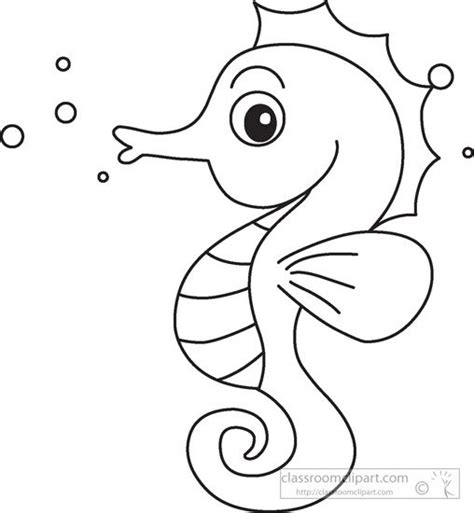 Seahorse Drawing Art Drawings For Kids Animal Coloring Pages