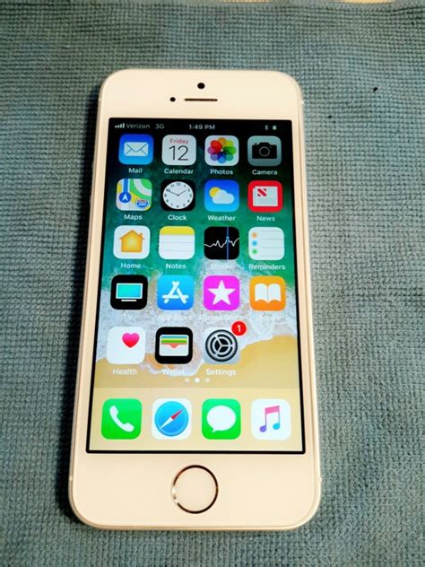 Ibid Lot 17236 Verizon Apple Iphone 5s 32gb White Unlocked