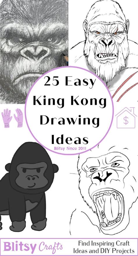 Easy King Kong Drawing Ideas How To Draw