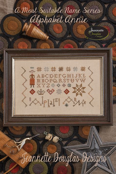 Special finishes, such as gold one of the few rules in counted cross stitch is that all the stitches should go in the same direction. A Most Suitable Name - Alphabet Annie | Counted cross ...