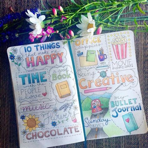 10 Things That Make Me Happy Im A Pretty Simple Person Bullet Journal