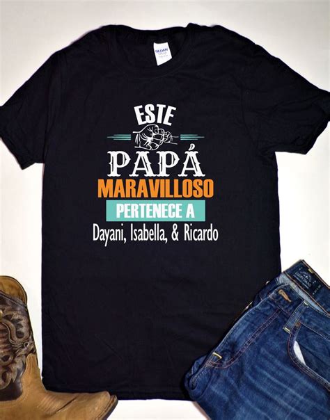 Este Papa Maravilloso Pertenece A Personalized Names Spanish Etsy
